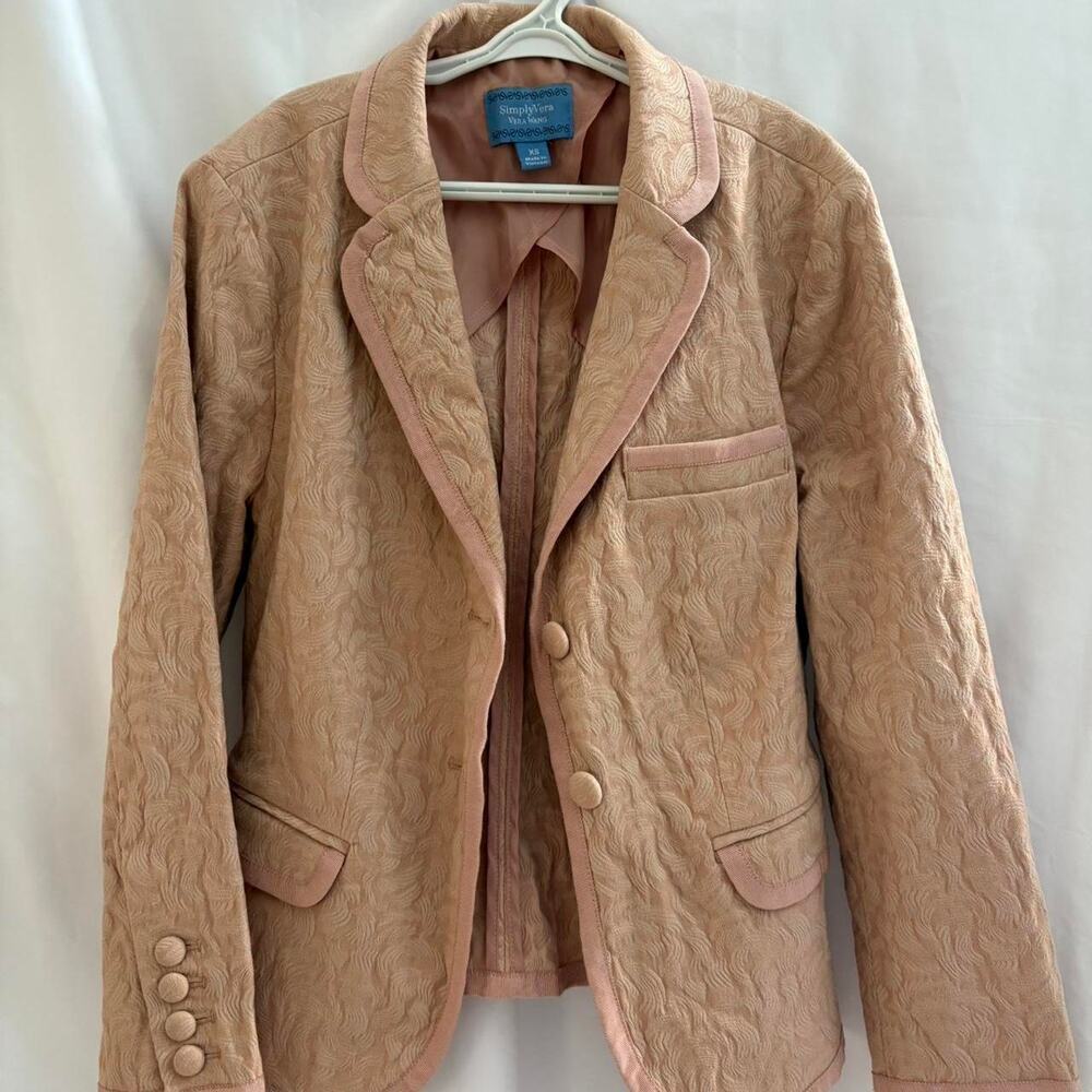 Simply Vera Wang Blush Pink Blazer